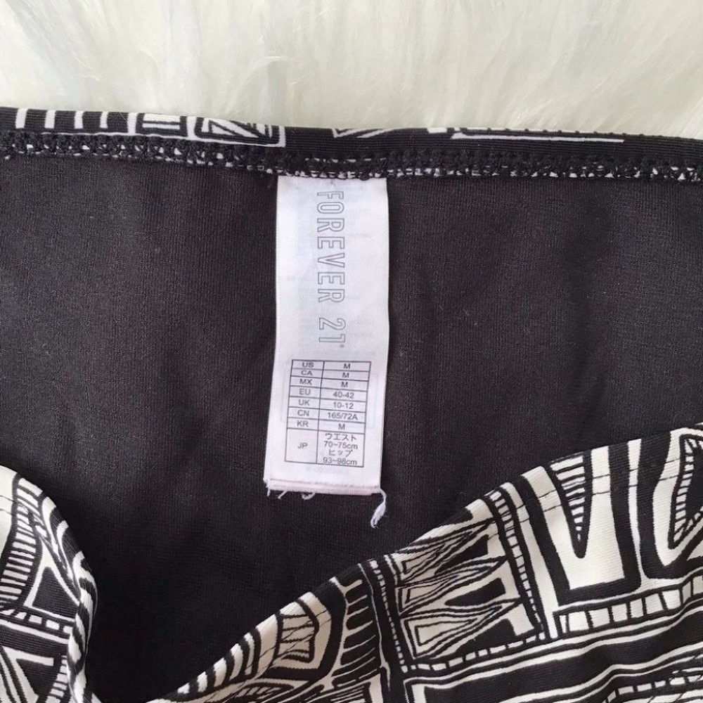 Forever 21 Black and White Bikini Bottoms - Picture 2 of 3